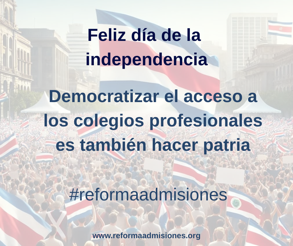 Democratizar los colegios profesiones es hacer patria