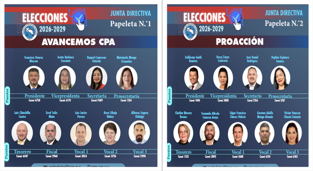 Elecciones Colegio de Contadores Públicos periodo 2026 – 2029